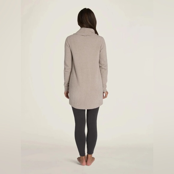 Barefoot Dreams Cardigan Sweater Women's Size XS/S‎ Taupe CozyChic Pockets Soft - Picture 6 of 10